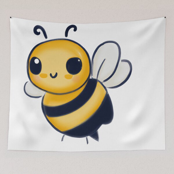 Item preview, Cute Bee Drawing designed and sold by WeHeartAnimals.