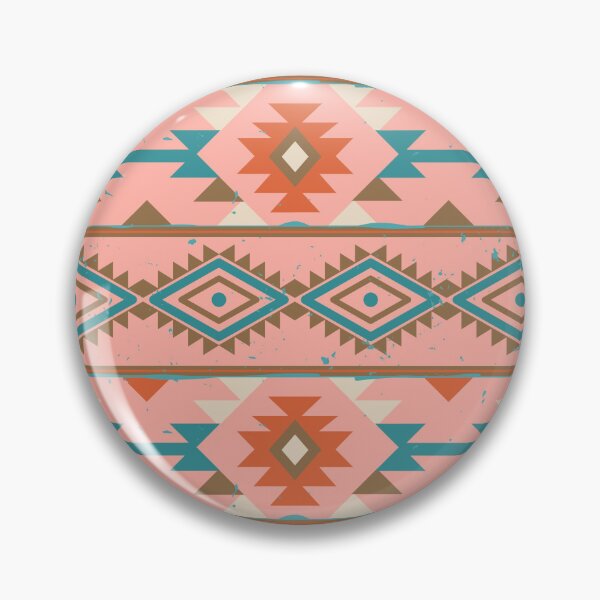 Item preview, Mexican Peach Tribal Ethnic Seamless Pattern designed and sold by GeeHanz.