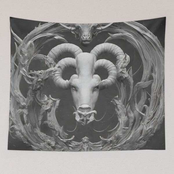 Item preview, Aries zodiac sign, illustrative art, concept art, contest winner designed and sold by LoveZodiac.