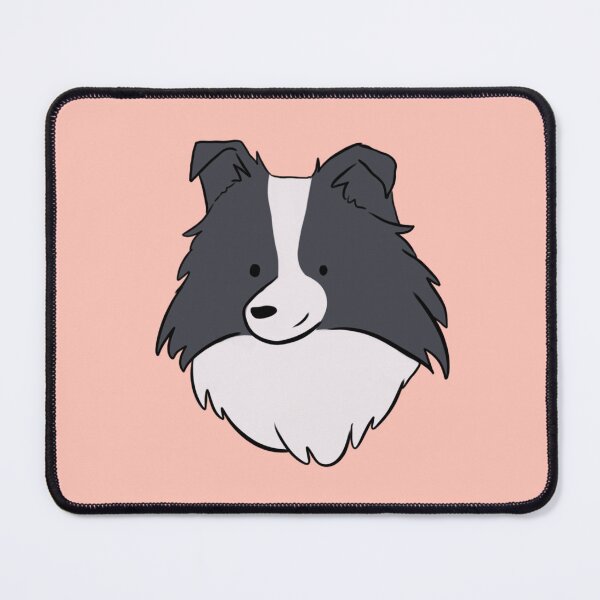 Item preview, Face of a cute border collie dog - border collie illustration designed and sold by Yarafantasyart.