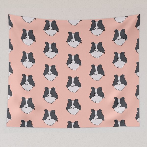 Item preview,  Face of a cute border collie dog - border collie illustration  designed and sold by Yarafantasyart.