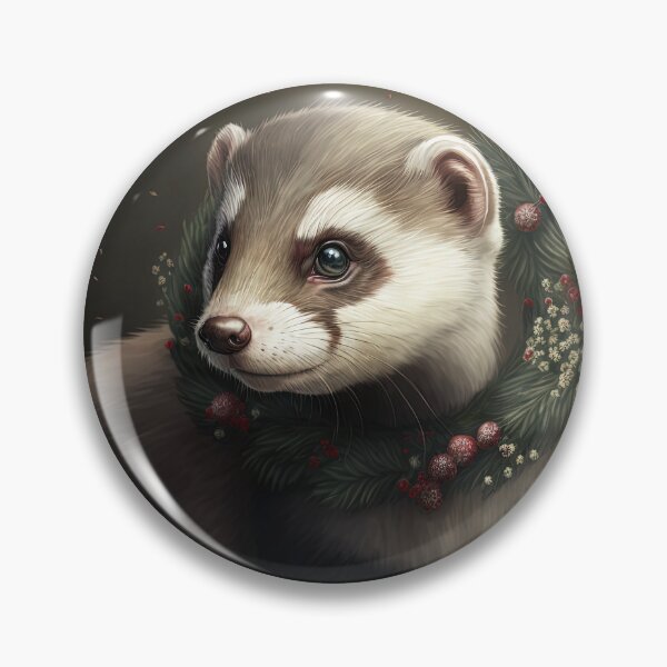 Item preview, Festive Ferret Winter Holidays / Christmas designed and sold by Ealaionta Design.
