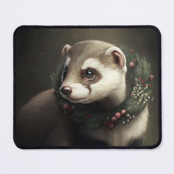 Item preview, Festive Ferret Winter Holidays / Christmas designed and sold by Ealaionta Design.