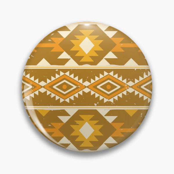 Item preview, Mexican Brown Tribal Ethnic Seamless Pattern designed and sold by GeeHanz.