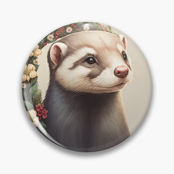 Item preview, Festive Ferret Winter Holidays / Christmas designed and sold by Ealaionta Design.