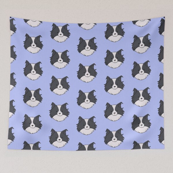 Item preview, Face of a cute border collie dog - border collie illustration  designed and sold by Yarafantasyart.