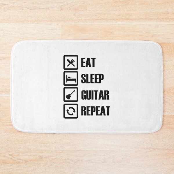 Item preview, eat sleep guitar repeat guitarist gifts designed and sold by SwifTech.