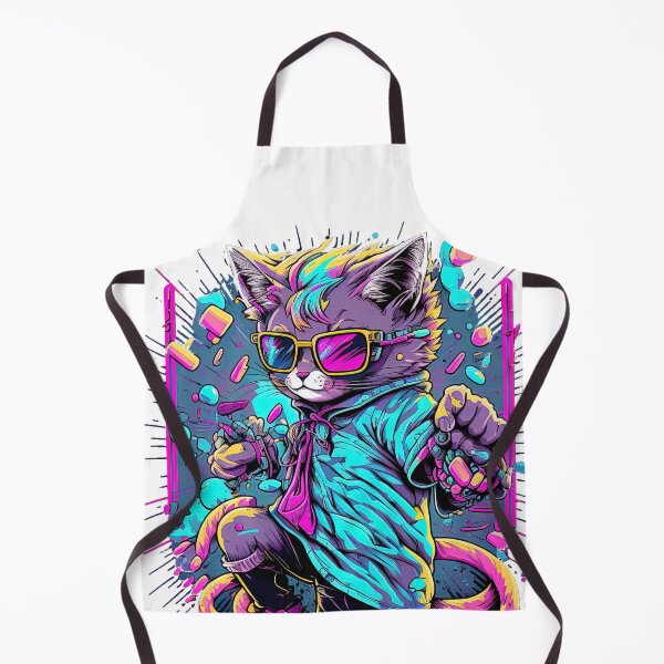 Item preview, Retrowave Cat designed and sold by Valentin Mladin.
