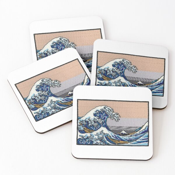 Item preview, Japanese Wave Sticker designed and sold by designolo.