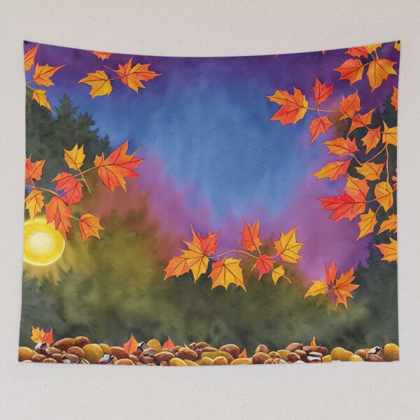 Item preview, Fall season on a coffee bean watercolor designed and sold by printiesart.