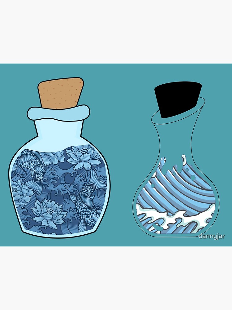 "Japanese water in the glass stickerpack" Poster for Sale by dannyjar