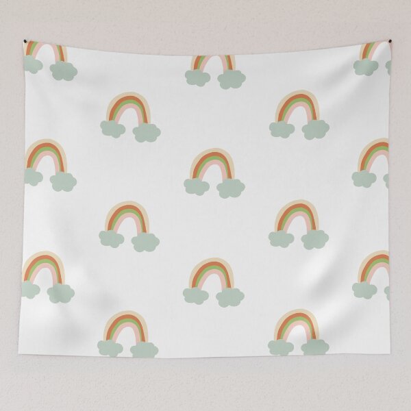 Item preview, Cute Rainbow Clouds Colors Happy designed and sold by ByKaiiart.