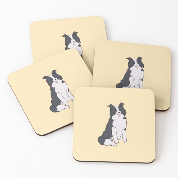 Item preview, cute border collie dog sitting - border collie illustration  designed and sold by Yarafantasyart.