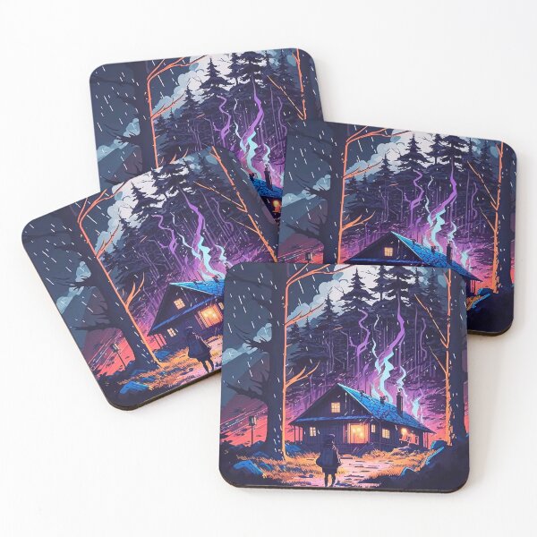 Item preview, Dark forest full of darkness in the middle of the snow designed and sold by Paraverse.