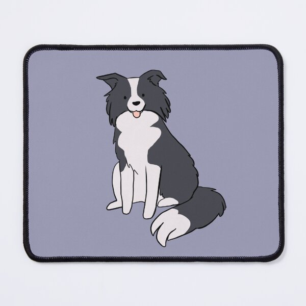 Item preview, cute border collie dog sitting - border collie illustration designed and sold by Yarafantasyart.