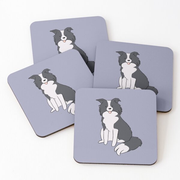 Item preview, cute border collie dog sitting - border collie illustration  designed and sold by Yarafantasyart.
