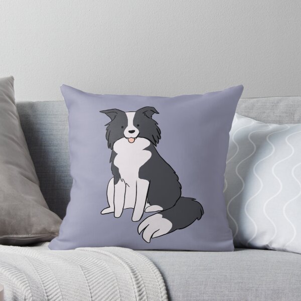 Item preview, cute border collie dog sitting - border collie illustration  designed and sold by Yarafantasyart.