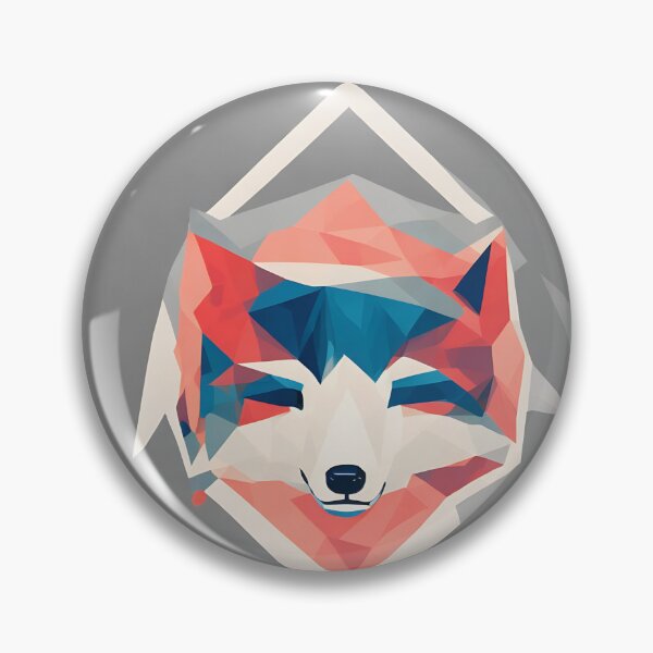 Item preview, Arctic fox logo, geometric, vector, symmetrical, minimalism, trending dribbble, behance designed and sold by DrawItOnce.