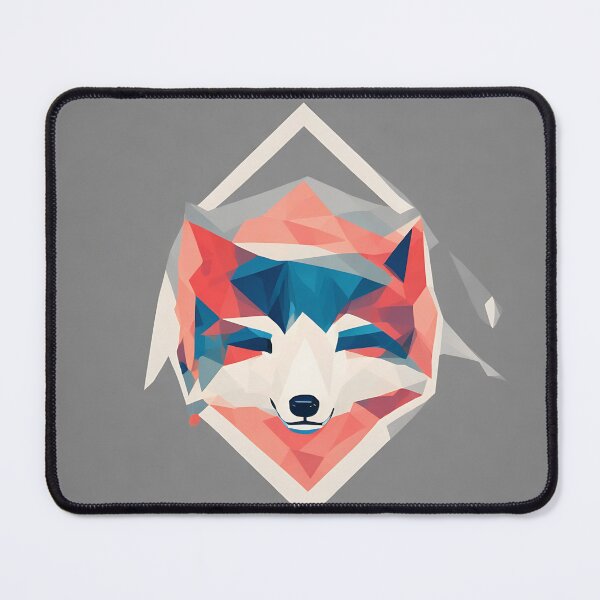 Item preview, Arctic fox logo, geometric, vector, symmetrical, minimalism, trending dribbble, behance designed and sold by DrawItOnce.