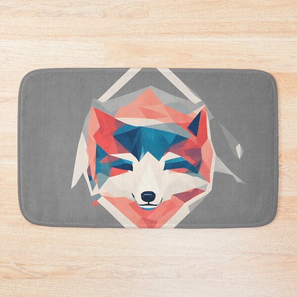 Item preview, Arctic fox logo, geometric, vector, symmetrical, minimalism, trending dribbble, behance designed and sold by DrawItOnce.