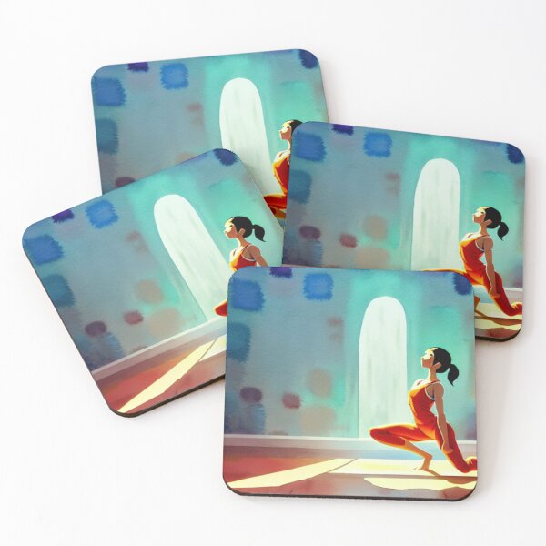 Item preview, A lady practicing yoga designed and sold by printiesart.