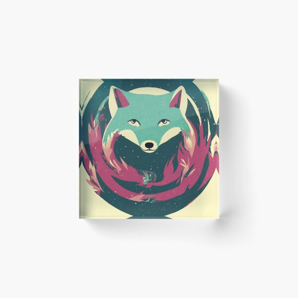 Item preview, Arctic fox logo, geometric, vector, symmetrical, minimalism, trending dribbble, behance designed and sold by DrawItOnce.