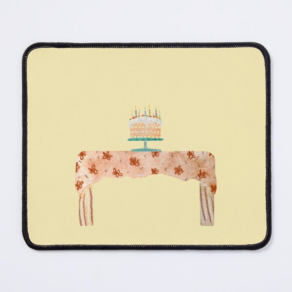 Item preview, Cake table candle textured happy watercolor sketch yellow designed and sold by Yana Mustafina | Boho Soulful Designs.