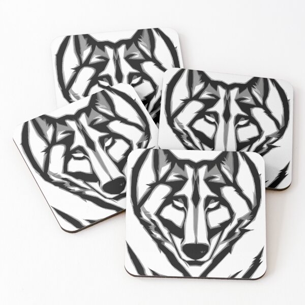 Item preview, Wolf logo, geometric, vector, symmetrical, minimalism, trending dribbble, behance designed and sold by DrawItOnce.