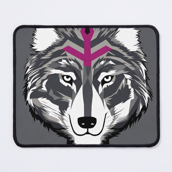 Item preview, Wolf logo, geometric, vector, symmetrical, minimalism, trending dribbble, behance designed and sold by DrawItOnce.