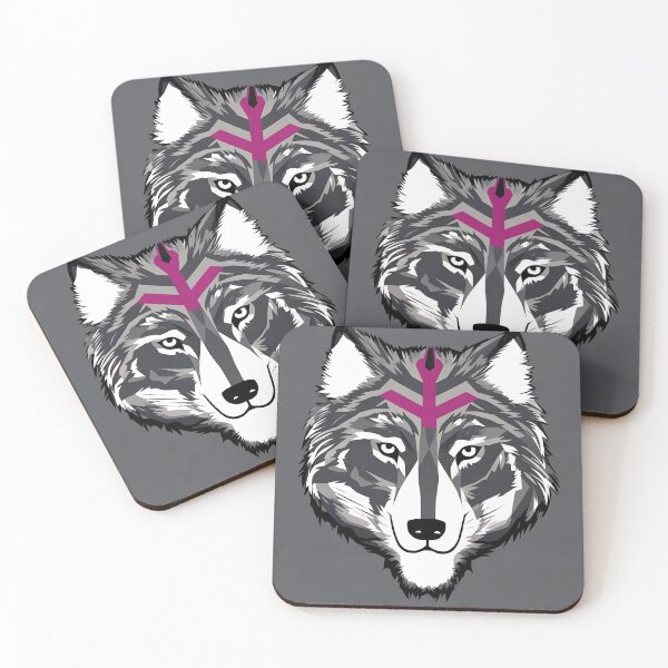 Item preview, Wolf logo, geometric, vector, symmetrical, minimalism, trending dribbble, behance designed and sold by DrawItOnce.