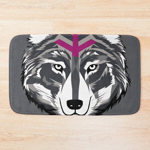 Item preview, Wolf logo, geometric, vector, symmetrical, minimalism, trending dribbble, behance designed and sold by DrawItOnce.