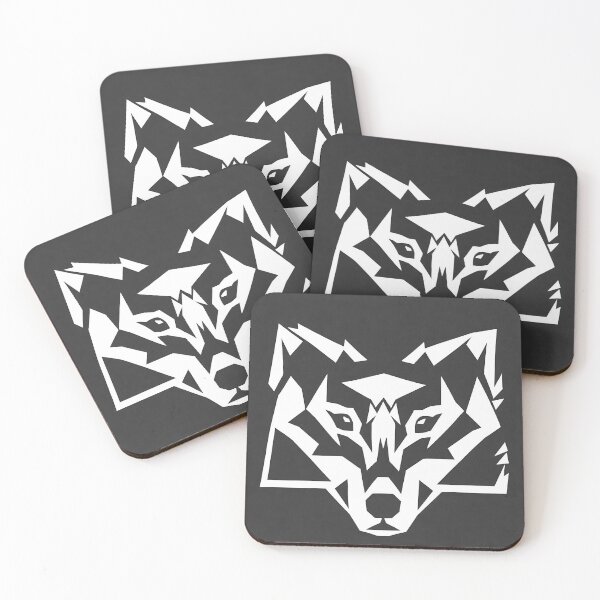 Item preview, Wolf logo, geometric, vector, symmetrical, minimalism, trending dribbble, behance designed and sold by DrawItOnce.