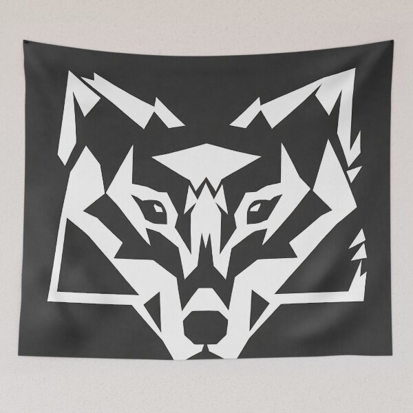 Item preview, Wolf logo, geometric, vector, symmetrical, minimalism, trending dribbble, behance designed and sold by DrawItOnce.