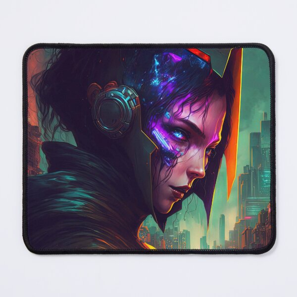 Item preview, Villainous android in the middle of a utopian futuristic city designed and sold by Paraverse.