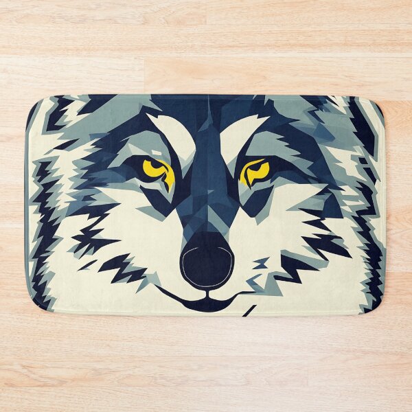 Item preview, Wolf logo, geometric, vector, symmetrical, minimalism, trending dribbble, behance designed and sold by DrawItOnce.