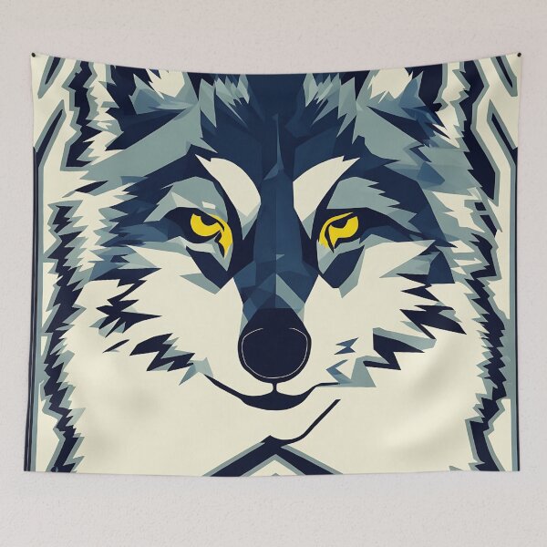 Item preview, Wolf logo, geometric, vector, symmetrical, minimalism, trending dribbble, behance designed and sold by DrawItOnce.