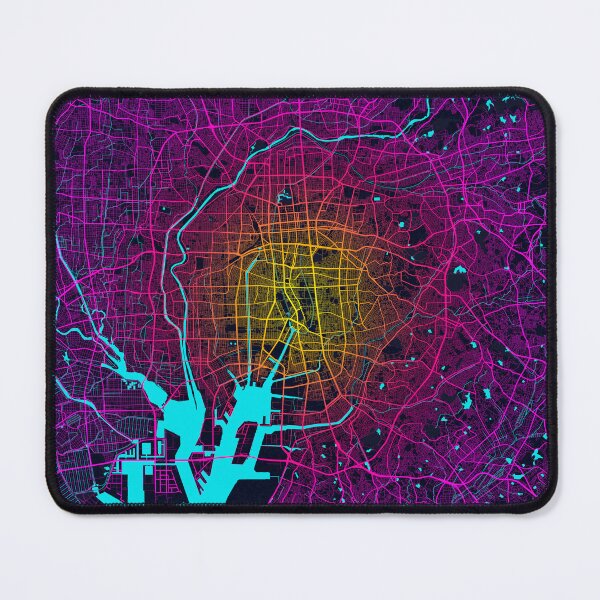 Item preview, Nagoya City Map of Japan - Neon designed and sold by deMAP.