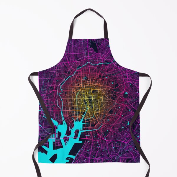 Item preview, Nagoya City Map of Japan - Neon designed and sold by deMAP.