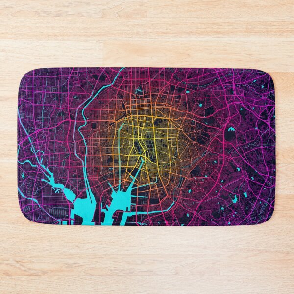 Item preview, Nagoya City Map of Japan - Neon designed and sold by deMAP.