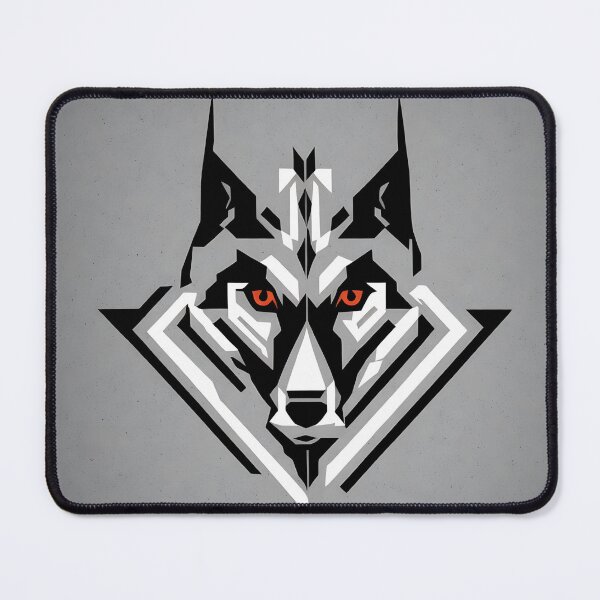 Item preview, Wolf logo, geometric, vector, symmetrical, minimalism, trending dribbble, behance designed and sold by DrawItOnce.