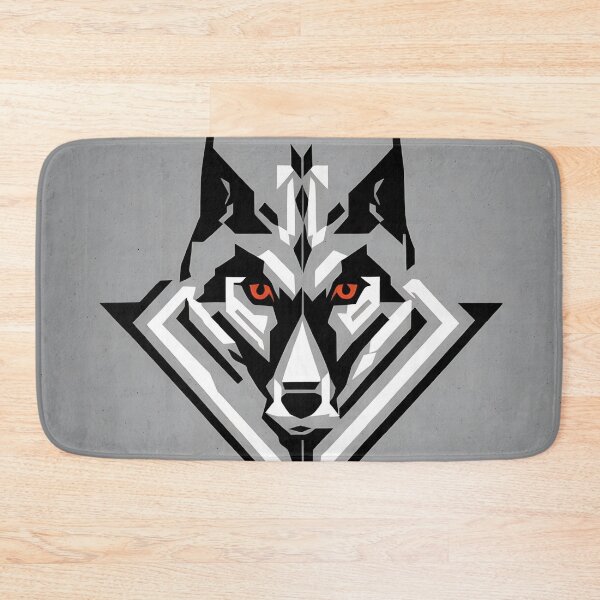Item preview, Wolf logo, geometric, vector, symmetrical, minimalism, trending dribbble, behance designed and sold by DrawItOnce.