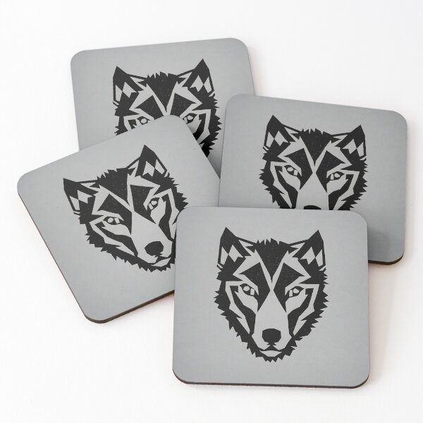 Item preview, Wolf logo, geometric, vector, symmetrical, minimalism, trending dribbble, behance designed and sold by DrawItOnce.