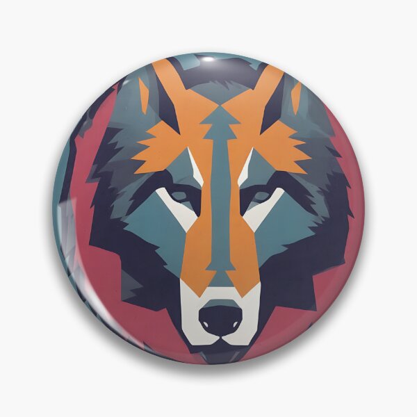 Item preview, Wolf logo, geometric, vector, symmetrical, minimalism, trending dribbble, behance designed and sold by DrawItOnce.