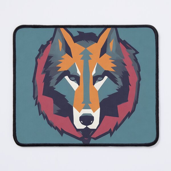 Item preview, Wolf logo, geometric, vector, symmetrical, minimalism, trending dribbble, behance designed and sold by DrawItOnce.