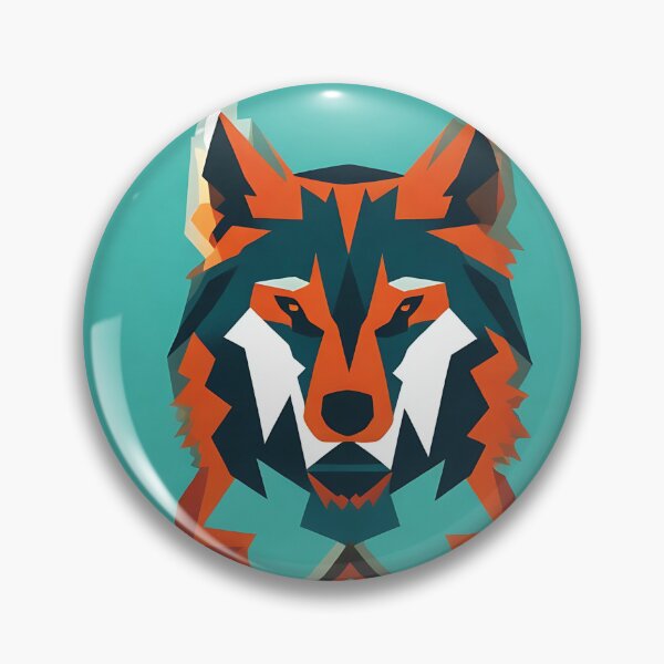 Item preview, Wolf logo, geometric, vector, symmetrical, minimalism, trending dribbble, behance designed and sold by DrawItOnce.