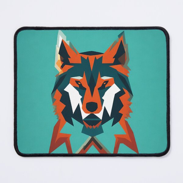 Item preview, Wolf logo, geometric, vector, symmetrical, minimalism, trending dribbble, behance designed and sold by DrawItOnce.