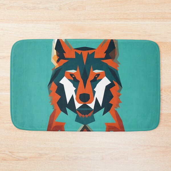Item preview, Wolf logo, geometric, vector, symmetrical, minimalism, trending dribbble, behance designed and sold by DrawItOnce.