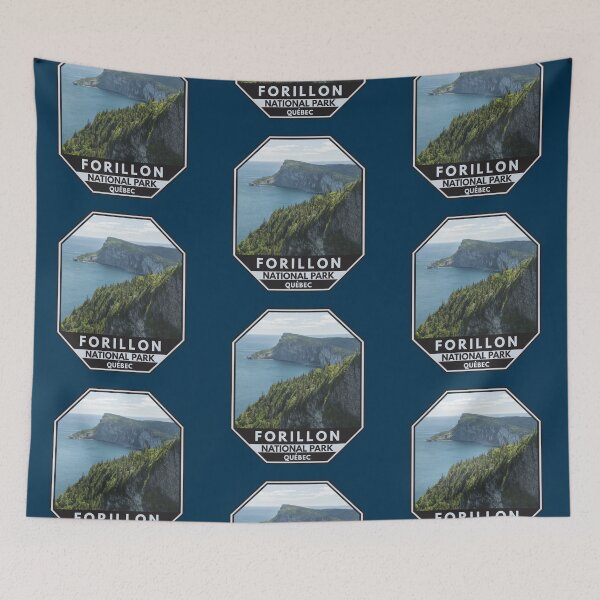 Item preview, Forillon National Park Coastline Emblem designed and sold by KrisSidDesigns.