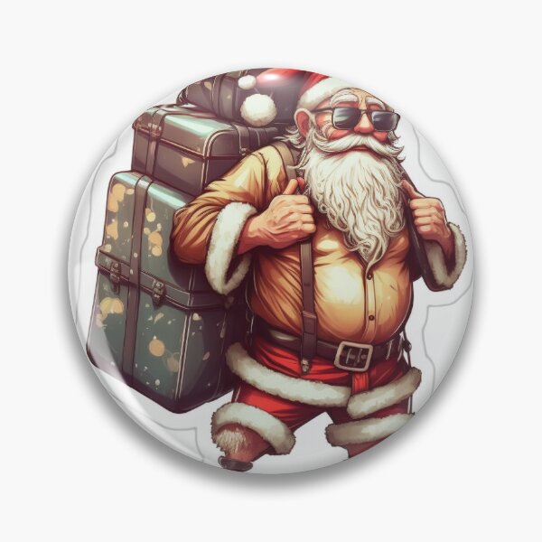 Item preview, Fun christmas traveler santa claus designed and sold by FoxLavis.