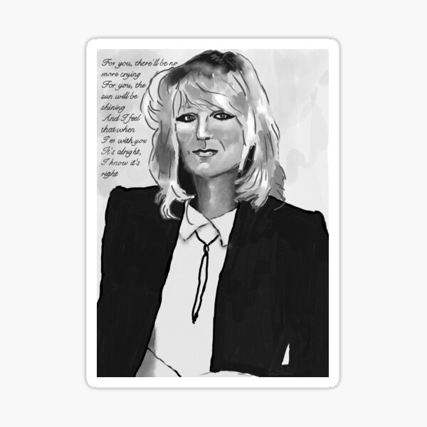 “Christine mcvie " Sticker for Sale by thehat24 | Redbubble